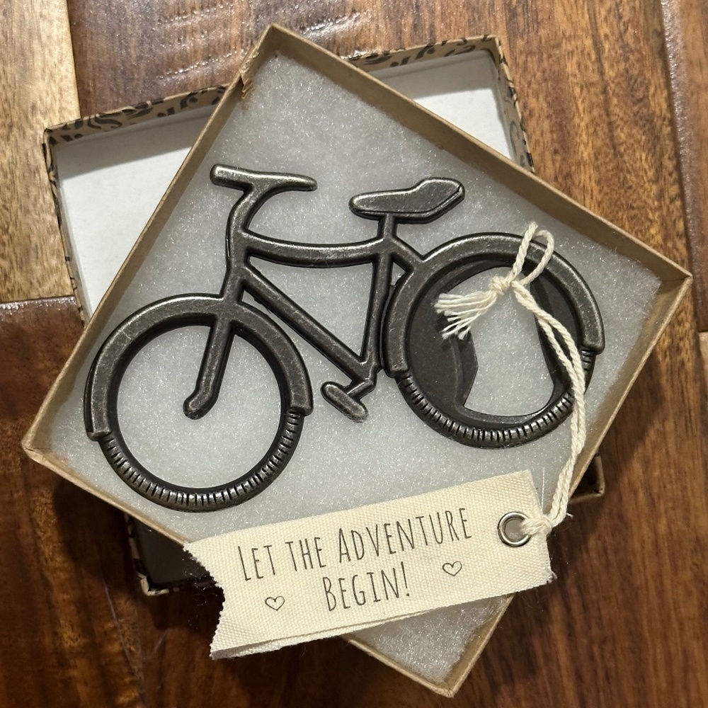 New Bottle Opener Bicycle Bike Cycling Novelty Keychain Stocking Stuffer Gift